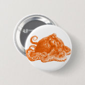 Badge Rond 5 Cm poulpe (Devant & derrière)