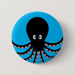 Badge Rond 5 Cm poulpe
