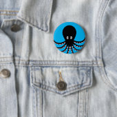 Badge Rond 5 Cm poulpe (En situation)