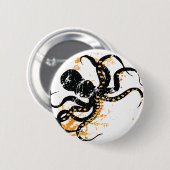 Badge Rond 5 Cm poulpe (Devant & derrière)