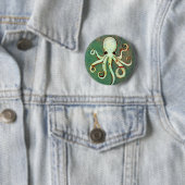 Badge Rond 5 Cm Poulpe Cthulhu (En situation)