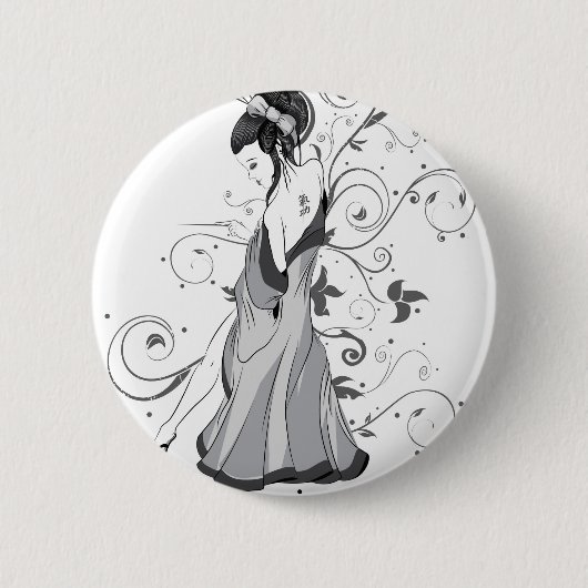 BADGE ROND 5 CM POUPÉE D'ACU (Devant)