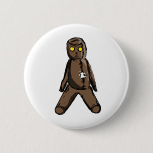 Badge Rond 5 Cm Poupée de Voodoo