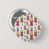 Badge Rond 5 Cm poupées russes (Devant & derrière)