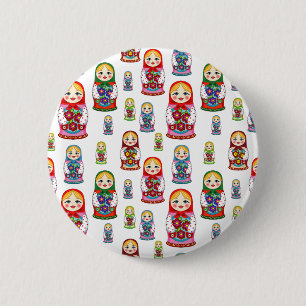 Badge Rond 5 Cm poupées russes