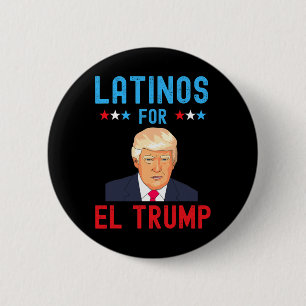 Badge Rond 5 Cm Pour El Trump - Fier Trump Jour des élections