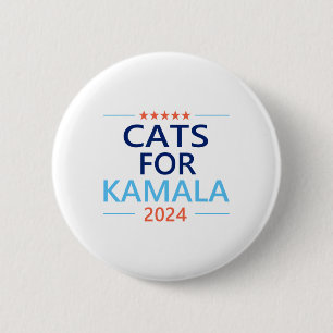 Badge Rond 5 Cm Pour Kamala Harris 2024 Enfless Cat Lady Jd Vance