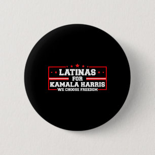 Badge Rond 5 Cm Pour Kamala Harris 2024, nous choisissons Freedom