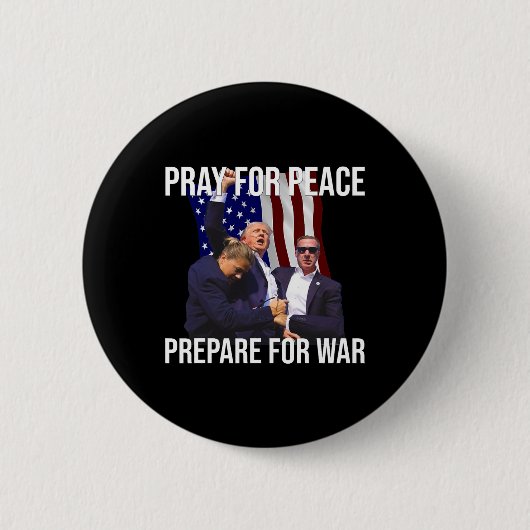 Badge Rond 5 Cm Pour la paix (Devant)