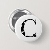Badge Rond 5 Cm pour le bouton modèle initial (Devant & derrière)