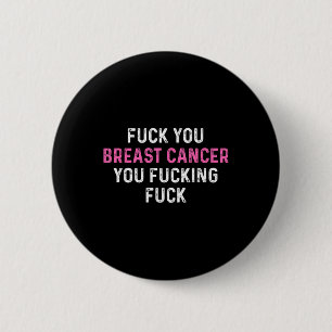 Badge Rond 5 Cm Pour le cancer du sein drôle Sensibilisation au ca