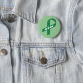 Badge Rond 5 Cm Pour mon fils (ruban vert) (En situation)