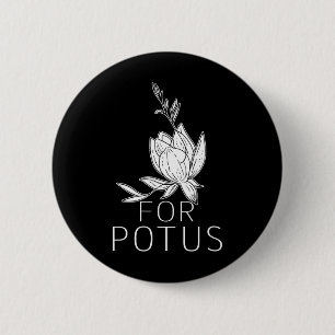 Badge Rond 5 Cm Pour Potus Harris 2024 Kamala Harris Pour Présiden