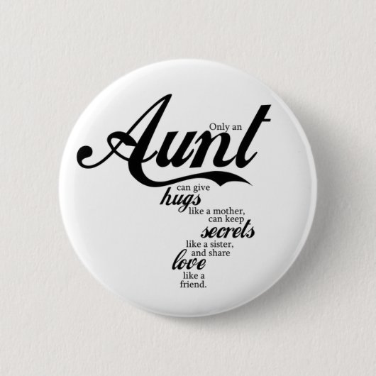 Badge Rond 5 Cm pour tante (Devant)
