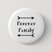 Badge Rond 5 Cm Pour toujours famille - conception d'Adpotion (Devant)