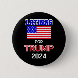 Badge Rond 5 Cm Pour Trump 2024 Don Pro Trump - Latinas Por Trump