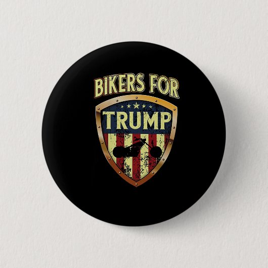 Badge Rond 5 Cm Pour Trump Funny Biker Cadeau Teft (Devant)