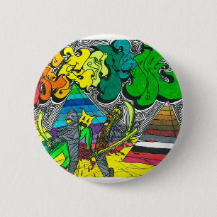 Badge Rond 5 Cm Pourcentage des momies de hachage