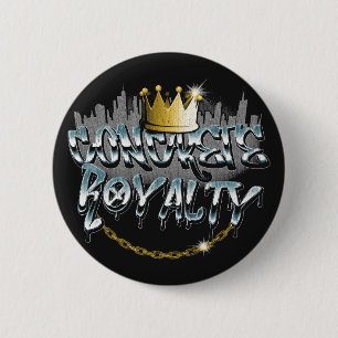 Badge Rond 5 Cm Pourcentage en béton - Design urbain de vêtements