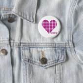 Badge Rond 5 Cm Pourpre 2 de plaid (En situation)
