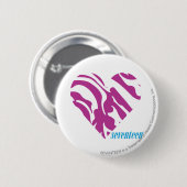 Badge Rond 5 Cm Pourpre 2 de zèbre (Devant & derrière)