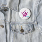Badge Rond 5 Cm Pourpre 4 de zèbre (En situation)