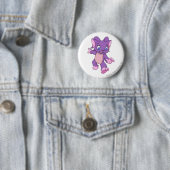 Badge Rond 5 Cm Pourpre d'Acara (En situation)