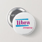 Badge Rond 5 Cm Pourpre de Balance (Devant & derrière)