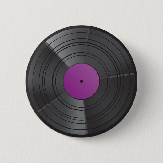 Badge Rond 5 Cm Pourpre de bouton de vinyle (Devant)