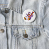 Badge Rond 5 Cm Pourpre de Bruce (En situation)