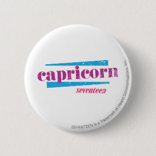 Badge Rond 5 Cm Pourpre de Capricorne