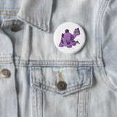 Badge Rond 5 Cm Pourpre de Chomby (En situation)