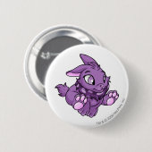 Badge Rond 5 Cm Pourpre de Cybunny (Devant & derrière)