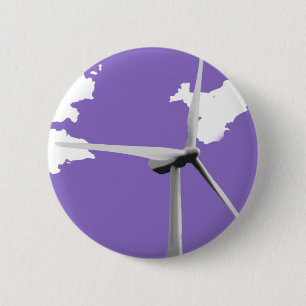 Badge Rond 5 Cm Pourpre de GKWF