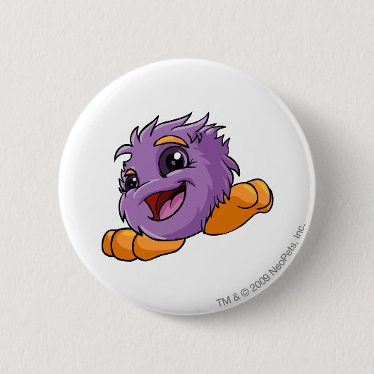 Badge Rond 5 Cm Pourpre de JubJub (Devant)