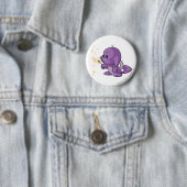 Badge Rond 5 Cm Pourpre de Kacheek (En situation)
