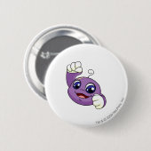 Badge Rond 5 Cm Pourpre de Kiko (Devant & derrière)