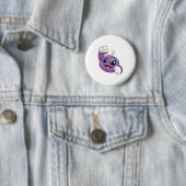 Badge Rond 5 Cm Pourpre de Kiko (En situation)