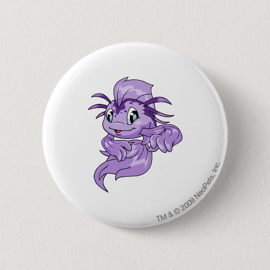 Badge Rond 5 Cm Pourpre de Koi (Devant)