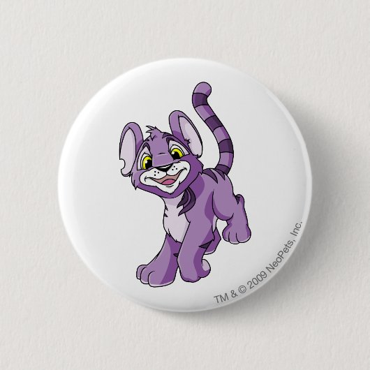 Badge Rond 5 Cm Pourpre de Kougra (Devant)