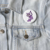 Badge Rond 5 Cm Pourpre de Kougra (En situation)