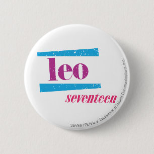 Badge Rond 5 Cm Pourpre de Lion