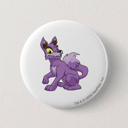 Badge Rond 5 Cm Pourpre de Lupe (Devant)