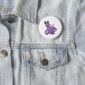 Badge Rond 5 Cm Pourpre de Lupe (En situation)