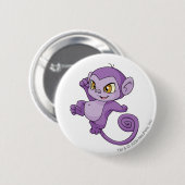 Badge Rond 5 Cm Pourpre de Mynci (Devant & derrière)