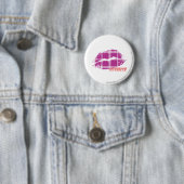 Badge Rond 5 Cm Pourpre de plaid (En situation)