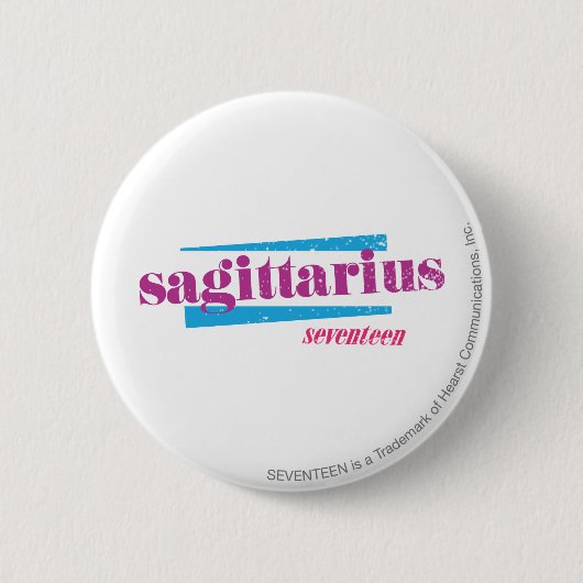 Badge Rond 5 Cm Pourpre de Sagittaire (Devant)