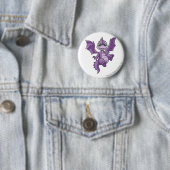 Badge Rond 5 Cm Pourpre de Scorchio (En situation)