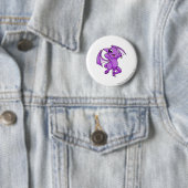 Badge Rond 5 Cm Pourpre de Shoyru (En situation)