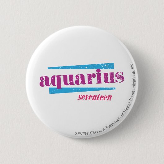 Badge Rond 5 Cm Pourpre de Verseau (Devant)